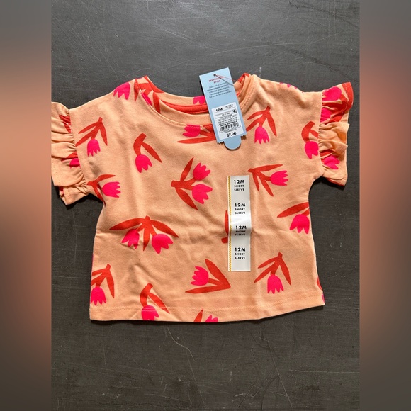 Cat & Jack‎ Yellow and Blue Short Sleeve Tees 12 mo lot - Picture 5 of 10